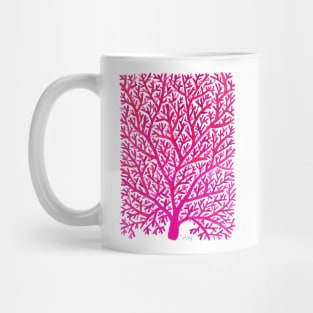 fan coral pink Mug